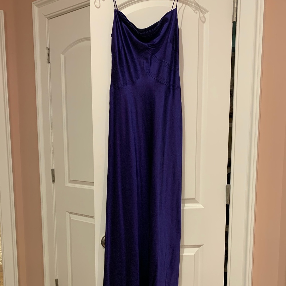 Purple Silk Maxi dress